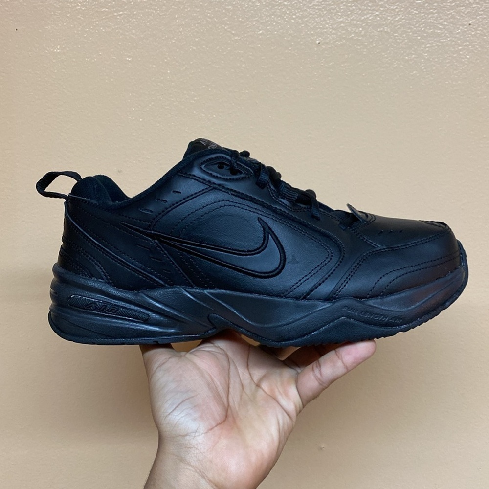 Nike Air Monarch IV “Black Metallic Silver” Size 9.5 Wide 416355-001 - Picture 4 of 17